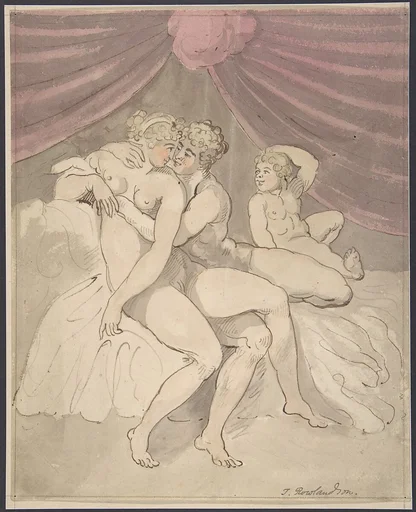 Nude Couple Embracing