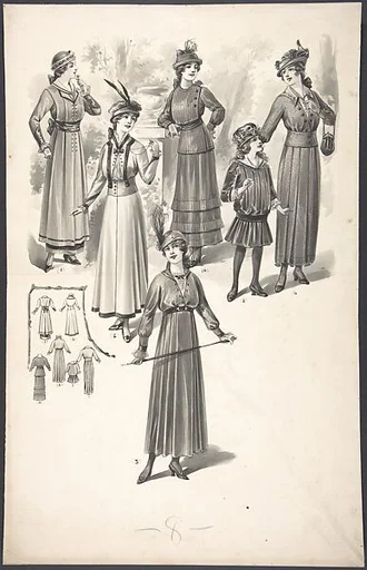 Designs for Women's and Girl's Dresses