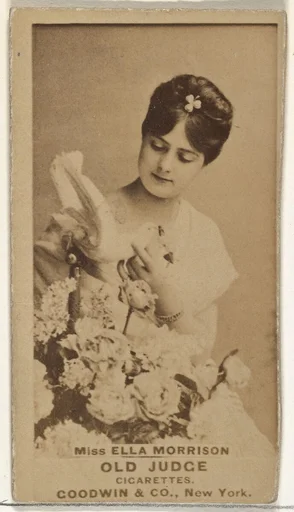 Miss Ella Morrison, from the Actors and Actresses series (N171) for Old Judge Cigarettes