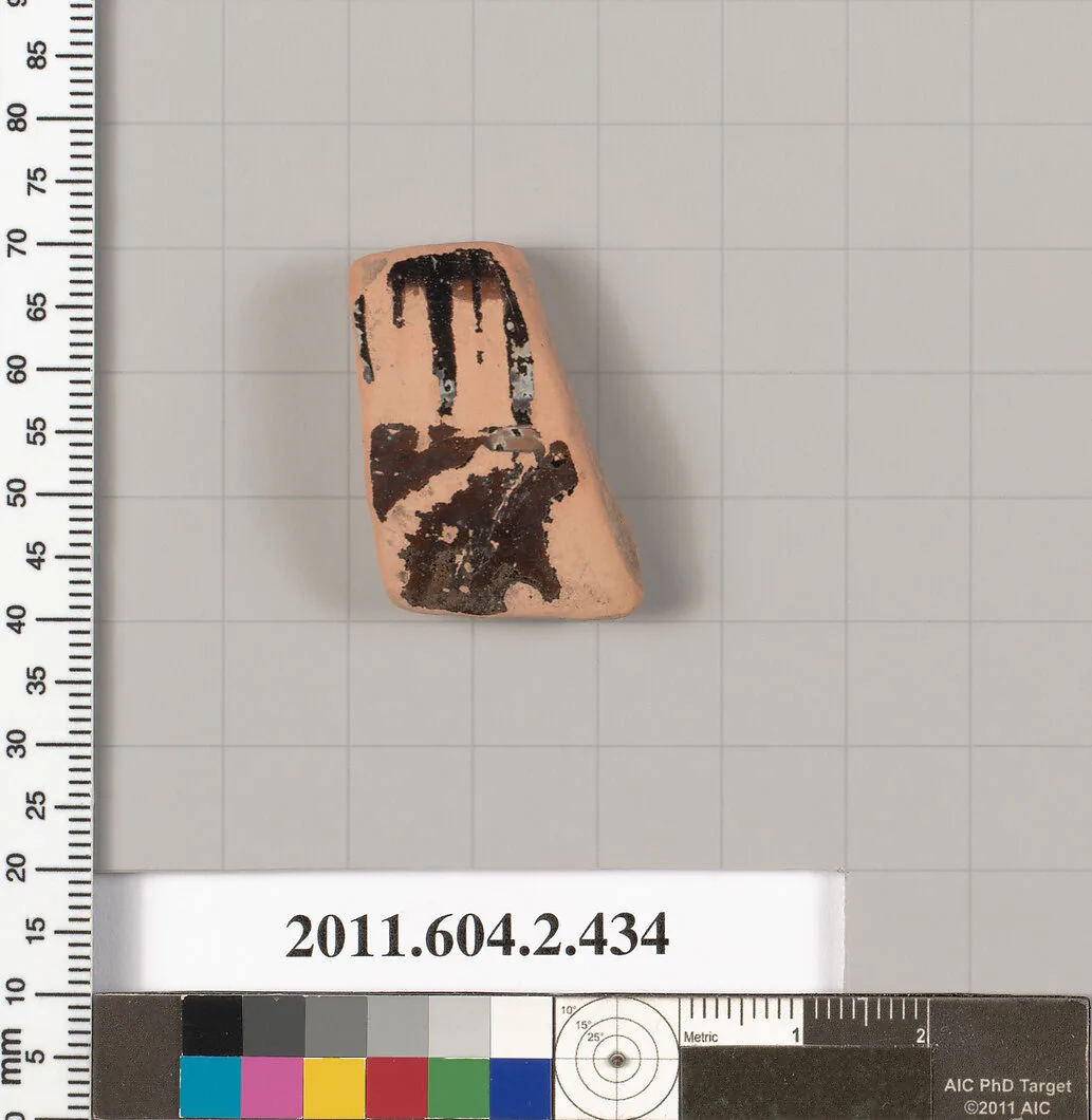 Terracotta fragment of a column-krater (bowl for mixing wine and water) — Unknown