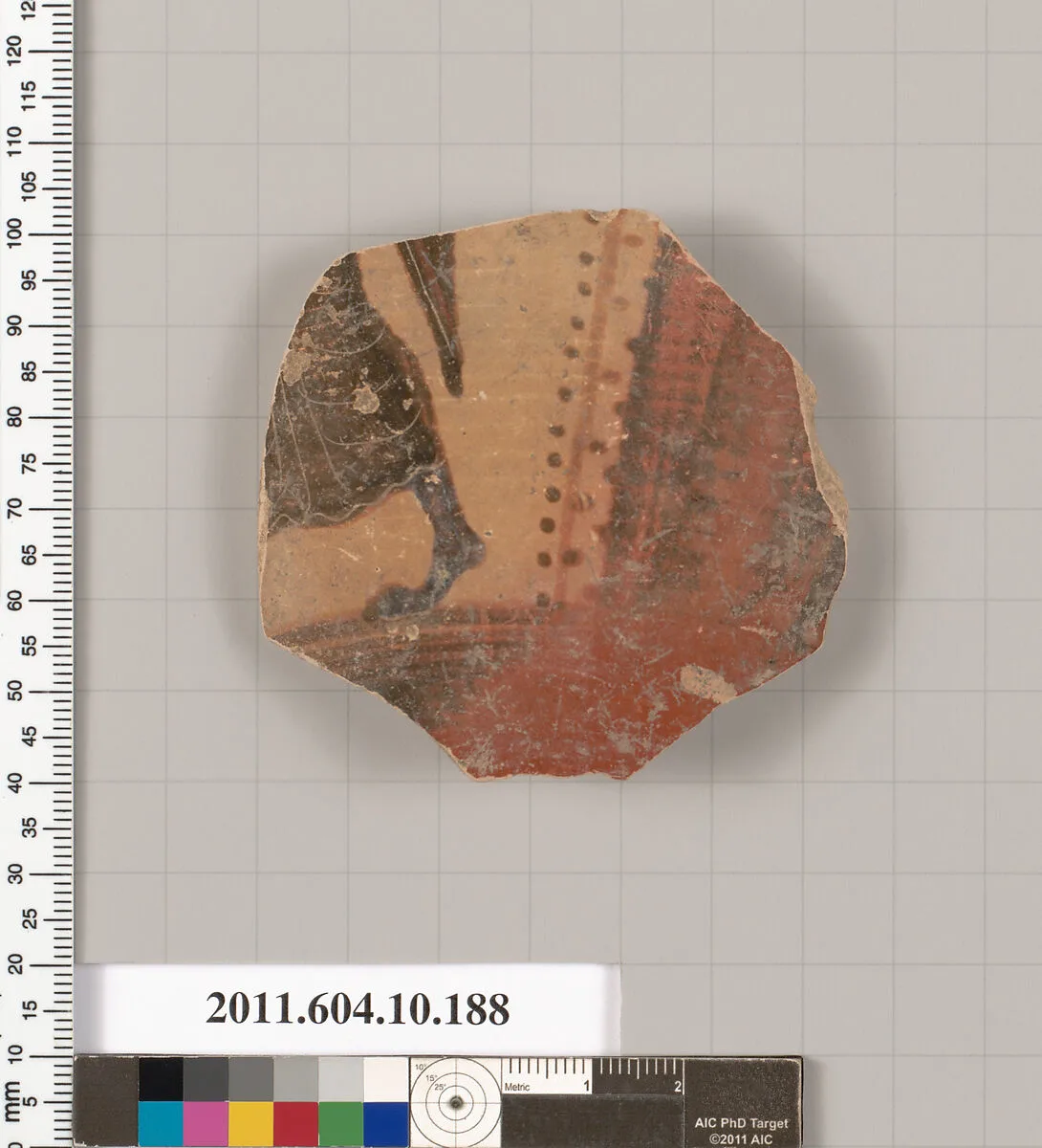 Terracotta fragment of a closed shape — Unknown