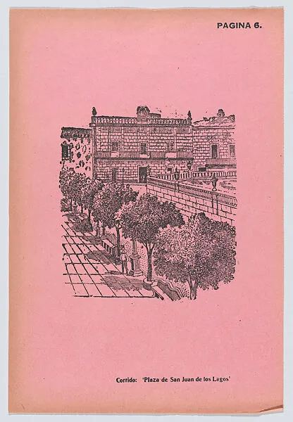 Page 6: the Plaza of San Juan de los Lagos, from '36 Grabados' (Mexico, 1943) — José Guadalupe Posada|Arsacio Vanegas Arroyo