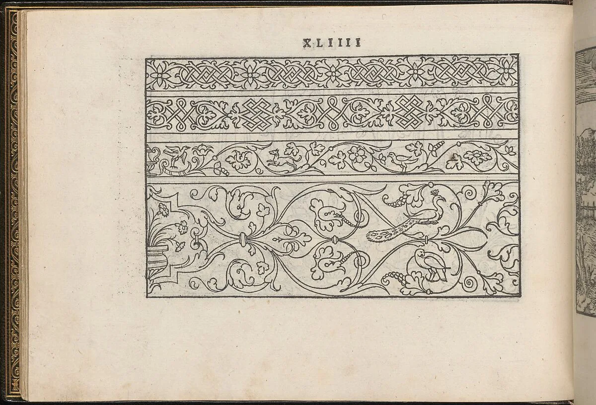 La Vera Perfettione del Disegno di varie sorti di recami, page 22 (verso) — Giovanni Ostaus|Giuseppe Salviati (Giuseppe Porta, called Il Salviati)