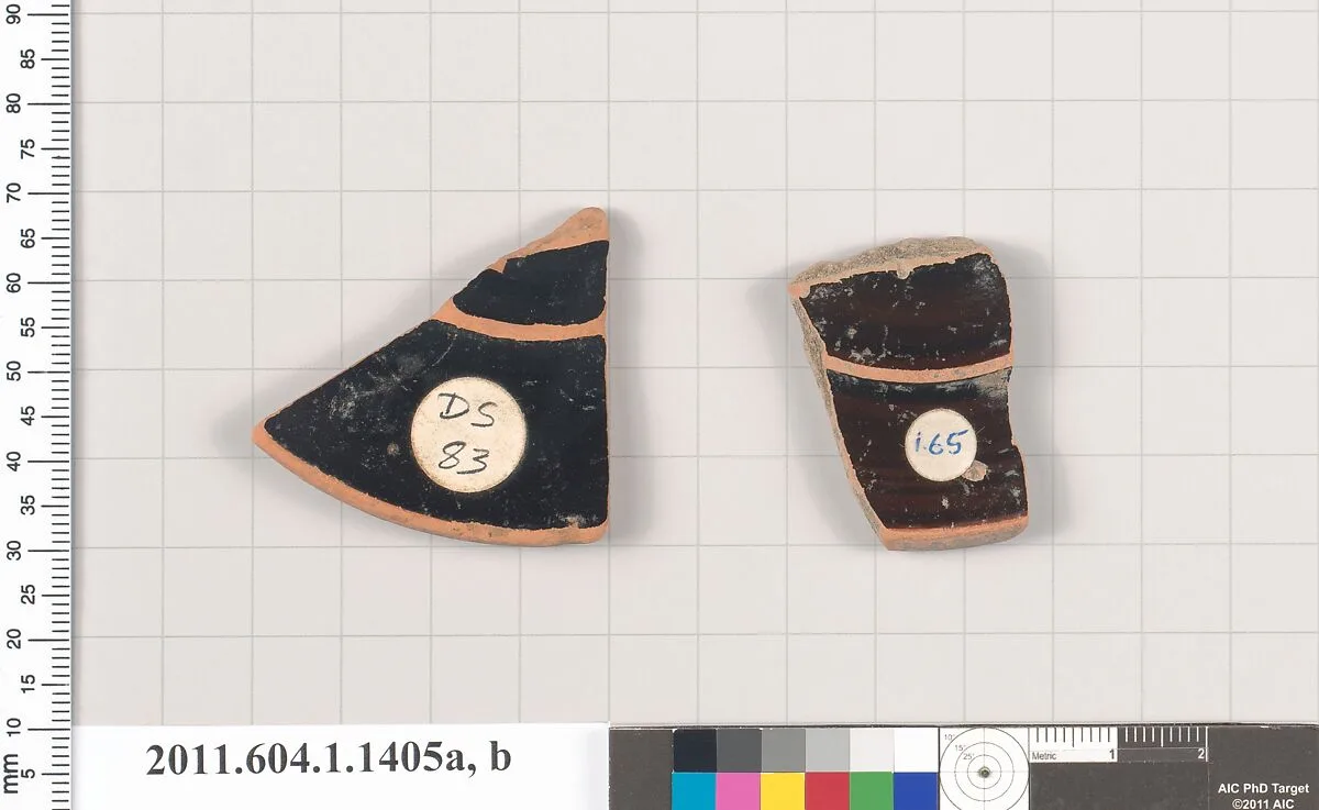 Terracotta fragments of kylikes (drinking cups) — Unknown