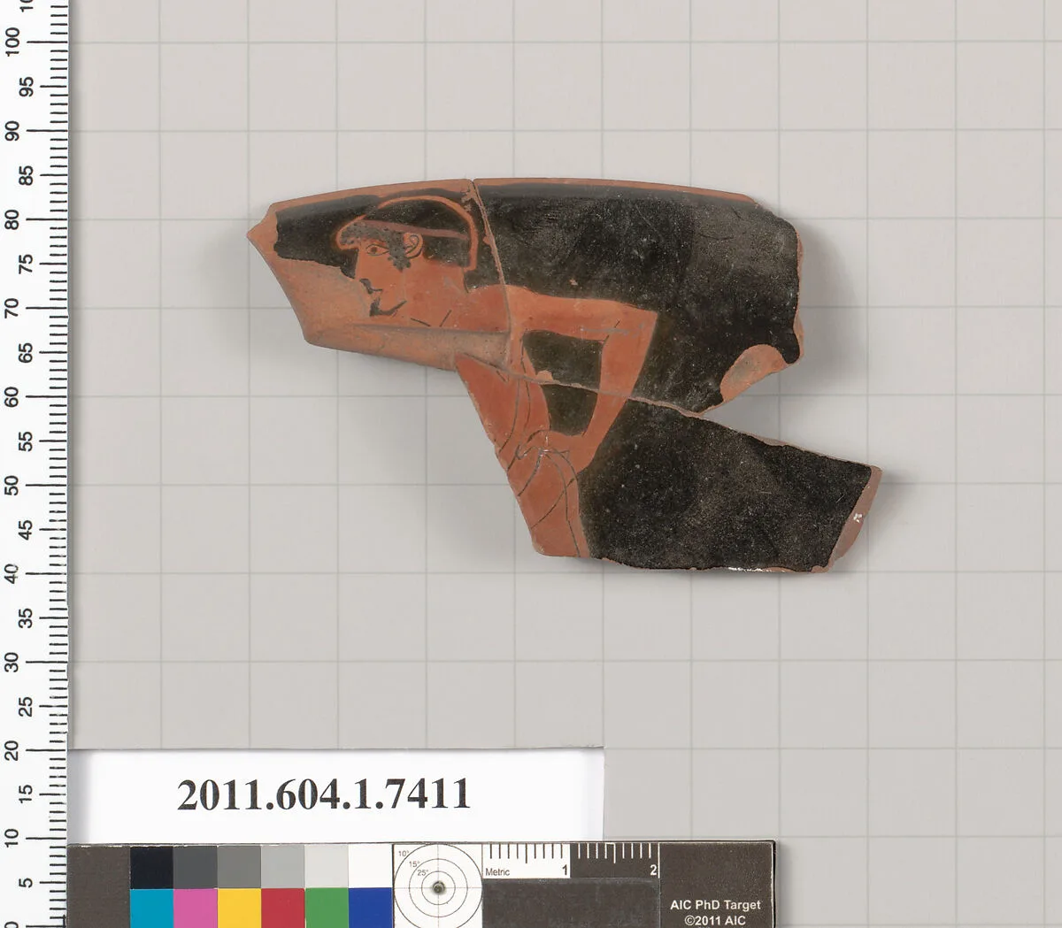 Terracotta rim fragment of a kylix (drinking cup) — Unknown