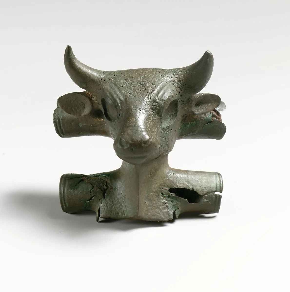 Bronze bull's head — Unknown