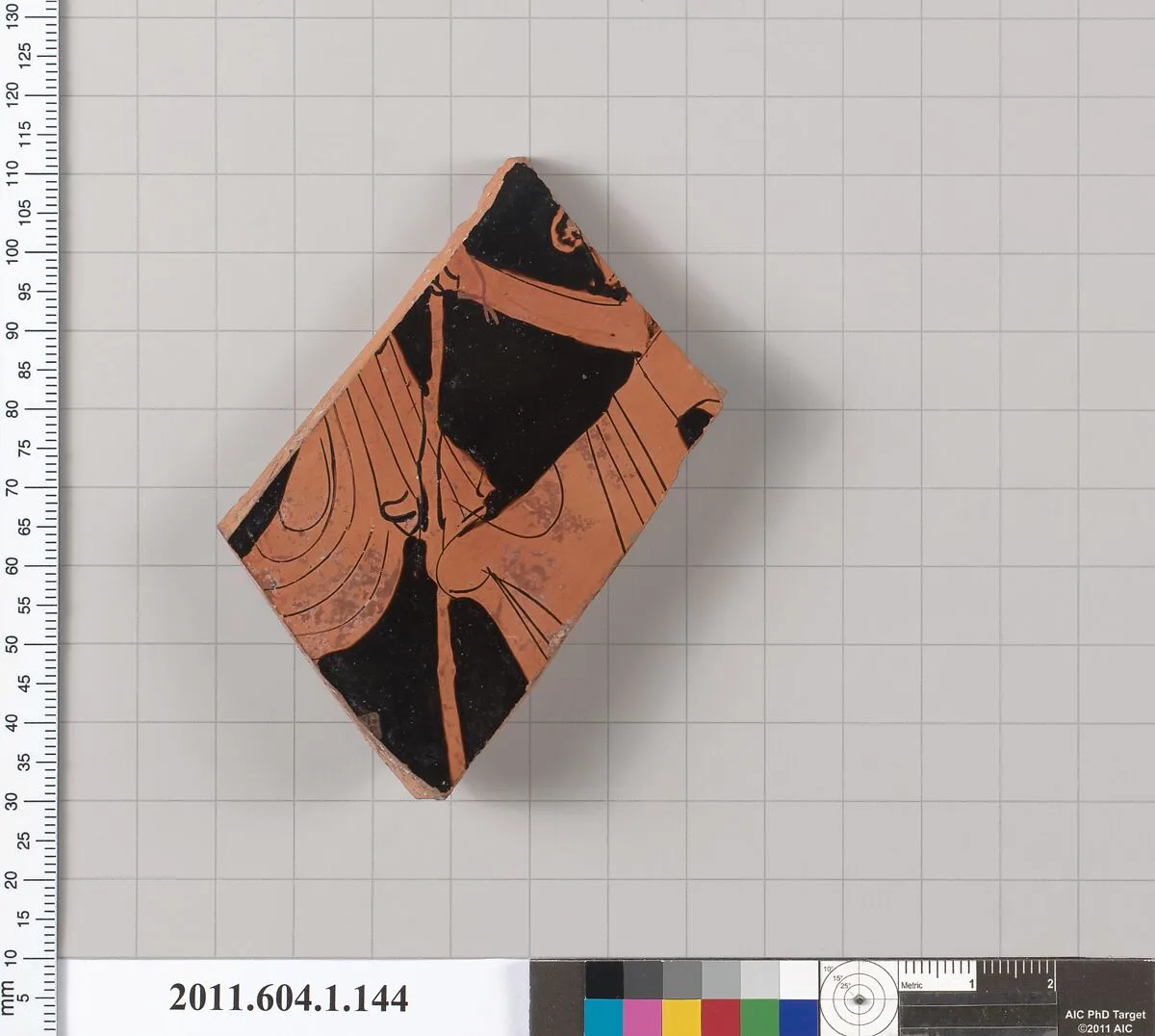 Terracotta fragment of a kylix (drinking cup) — Unknown