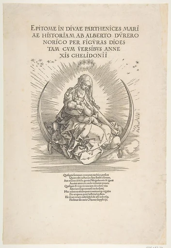 The Madonna on the Crescent, Frontispiece to "The Life of the Virgin"