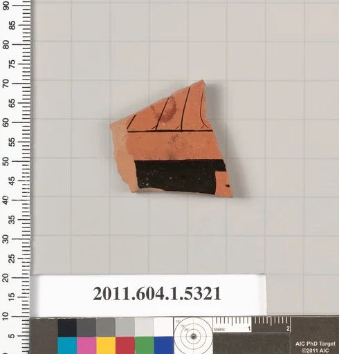 Terracotta fragment of a kylix (drinking cup)