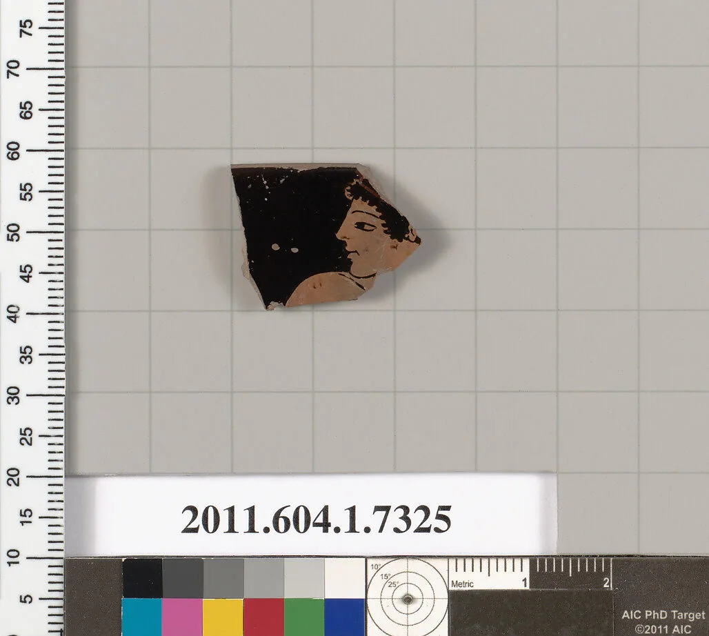 Terracotta rim fragment of a kylix (drinking cup) — Unknown