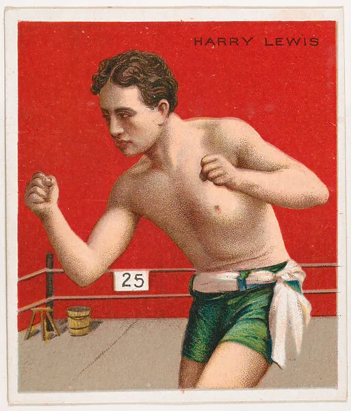 Harry Lewis, Boxing, from Mecca & Hassan Champion Athlete and Prize Fighter collection, 1910 — Mecca Cigarettes