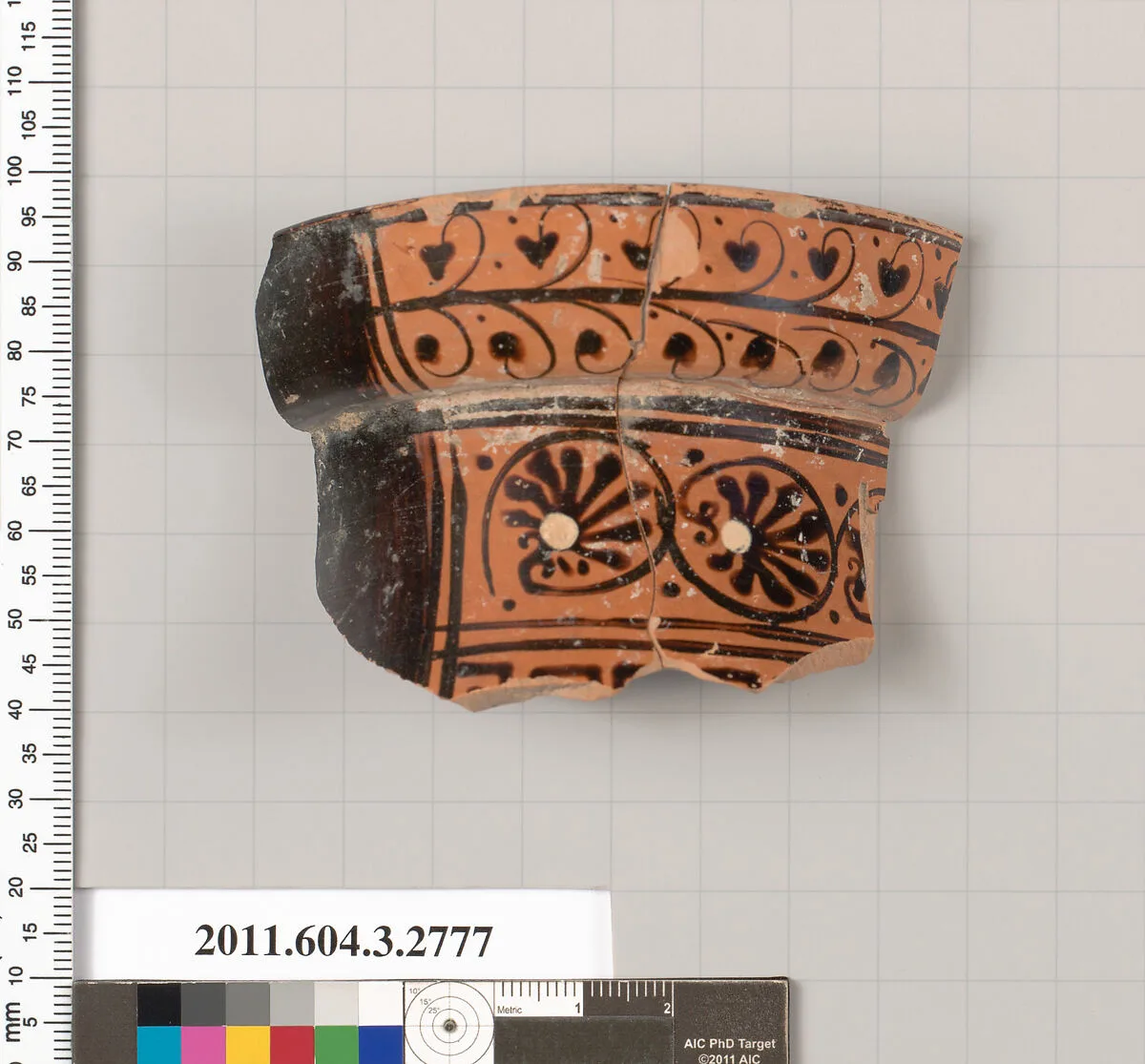 Terracotta fragment of an olpe (jug) — Unknown