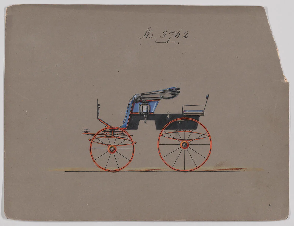 Design for Stanhope Phaeton, no. 3762 — Brewster & Co.