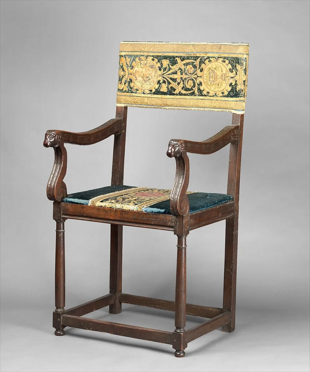 Armchair (chaise à bras, pair with 1975.1.2001) — Unknown