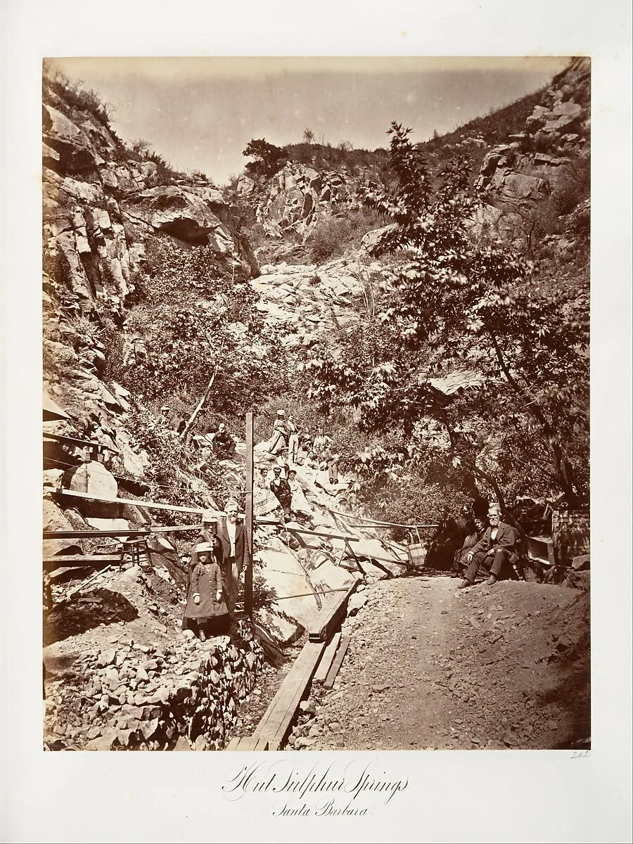 Hot Sulphur Springs, Santa Barbara — Carleton E. Watkins