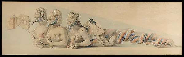 Reproduction of the Winged Three-bodied Creature, commonly known as "Bluebeard" — Emile Gilliéron