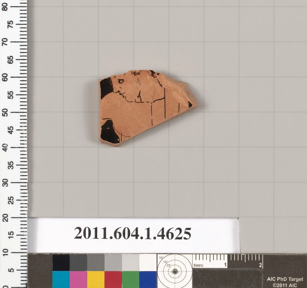 Terracotta fragment of a kylix (drinking cup) — Unknown