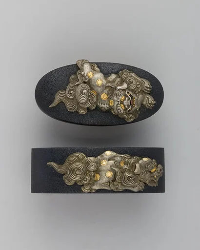 Sword-Hilt Collar and Pommel (Fuchigashira)