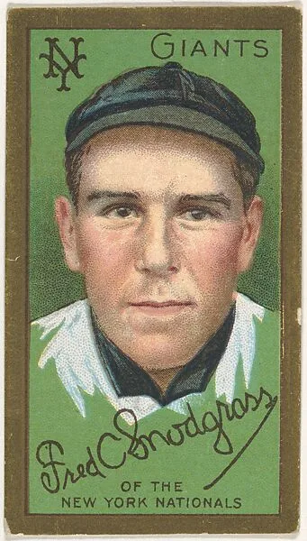 Frederick C. Snodgrass, New York Giants, National League, from the "Baseball Series" (Gold Borders) set (T205) issued by the American Tobacco Company — American Tobacco Company