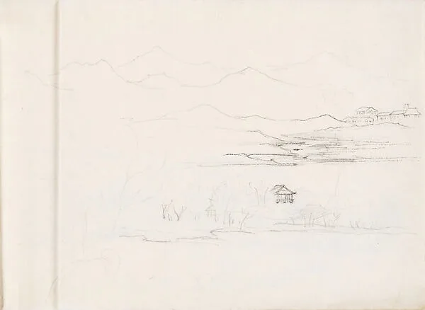 現代 謝稚柳 杭州西湖畫稿 冊頁|West Lake, Hangzhou — Xie Zhiliu