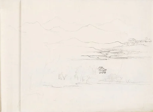 現代 謝稚柳 杭州西湖畫稿 冊頁|West Lake, Hangzhou