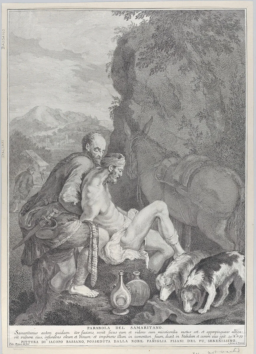 The Good Samaritan — Pietro Monaco|Jacopo Bassano (Jacopo da Ponte)