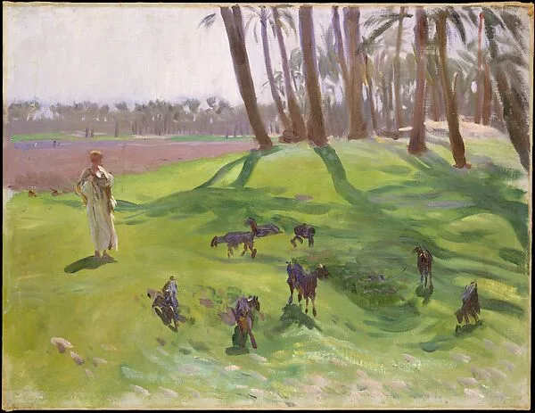 Landscape with Goatherd — John Singer Sargent