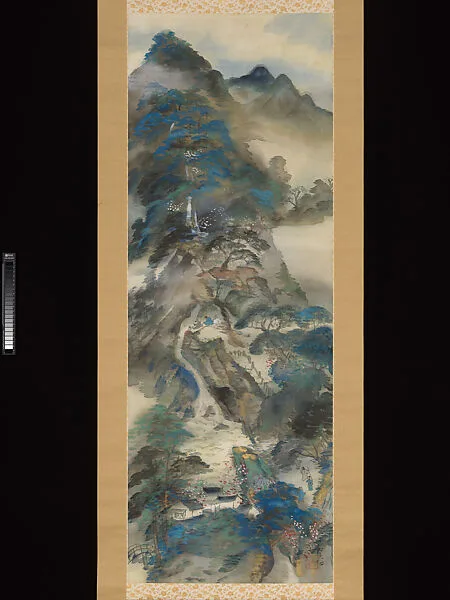 桃源境図 (Tōgenkyō zu)|Peach Blossom Spring Utopia — Tomita Yoshiko 冨田芳子|Tomita Keisen 冨田溪仙