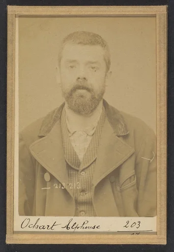 309. Ochart. Alphonse. 37 ans, né le 24/1/56 à Asbruch (Nord). Fabricant de chaussures. Anarchiste. 22/1/94.