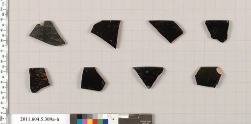 Terracotta rim fragments of kylikes (drinking cups)