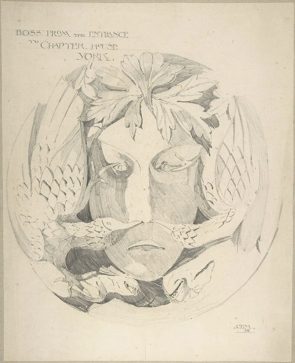 Boss from Chapter House, York — Eleanor Mercer