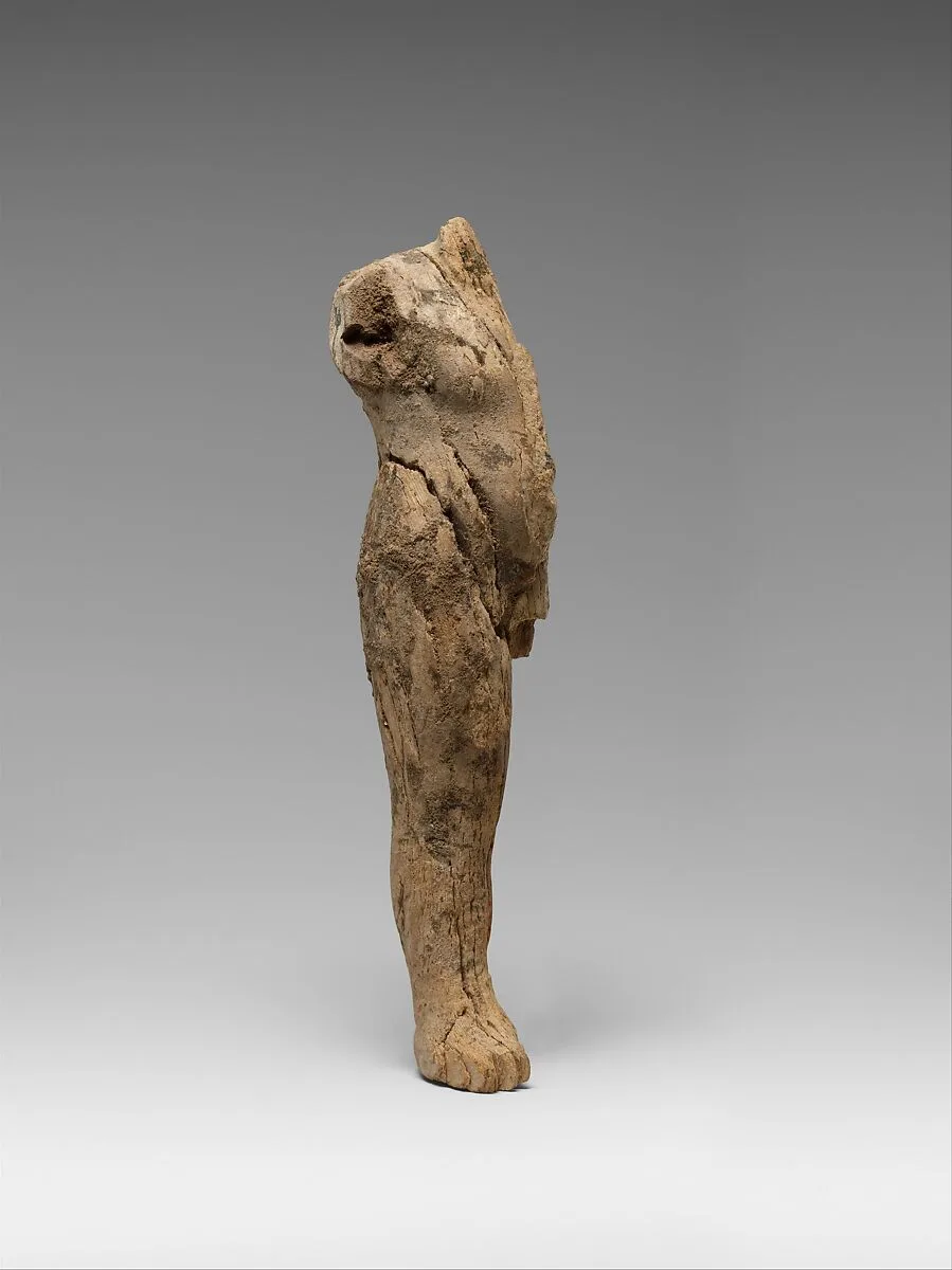 Partial statuette probably depicting a young boy — Unknown
