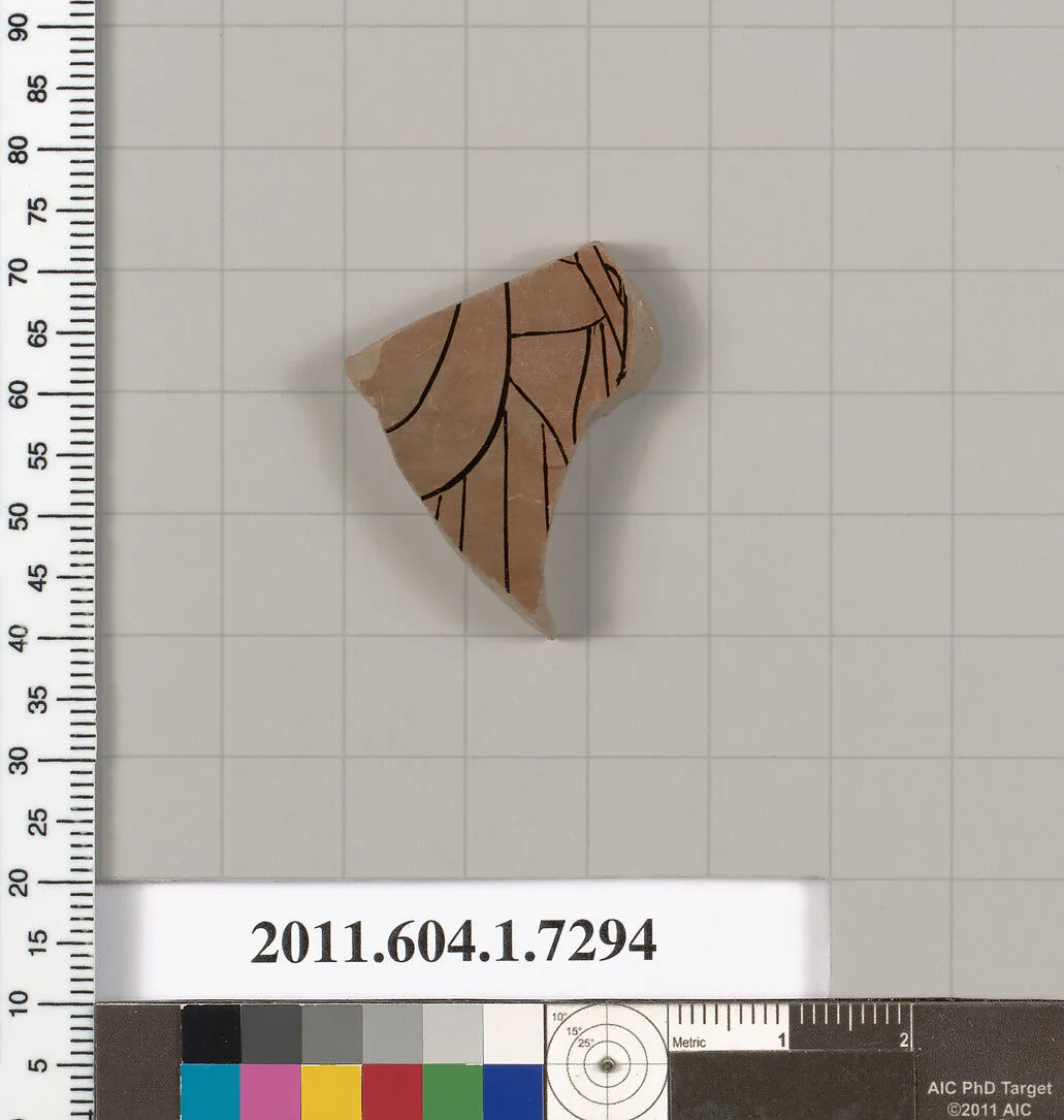 Terracotta fragment of a kylix (drinking cup) — Unknown