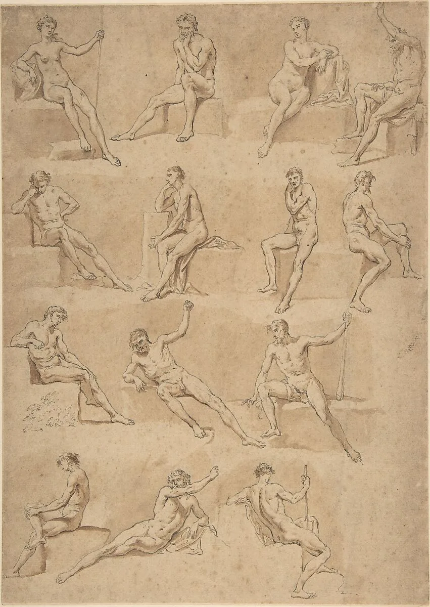 Figure Studies — Hubert François Gravelot
