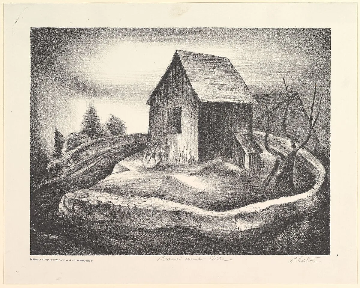 Barn and Tree — Charles Henry Alston|WPA