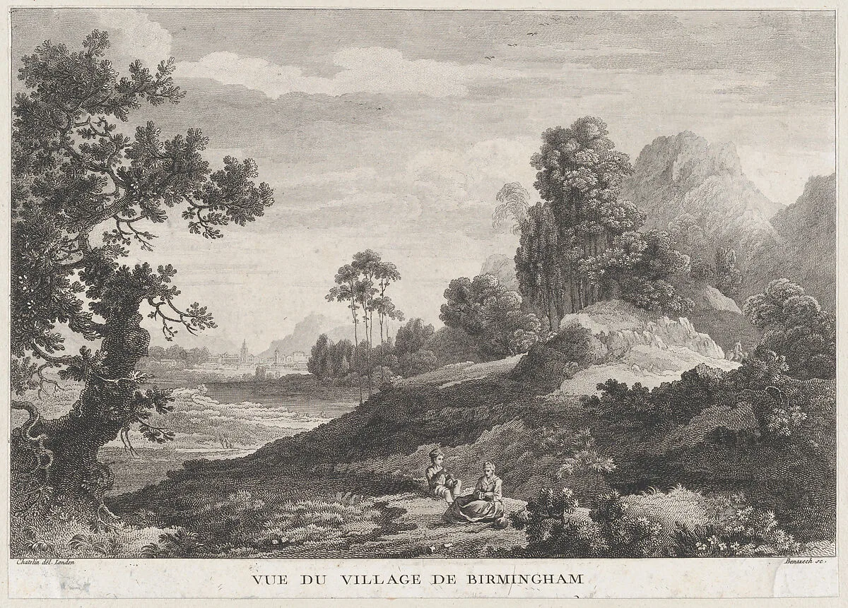 View of the Village of Birmingham — Jean-Baptiste-Claude Chatelain|Peter Paul Benazech