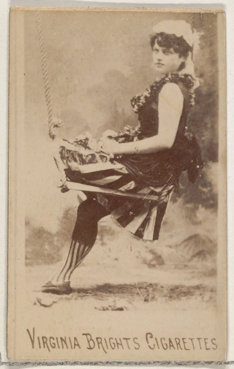 From the Actors and Actresses series (N45, Type 5) for Virginia Brights Cigarettes — Allen & Ginter
