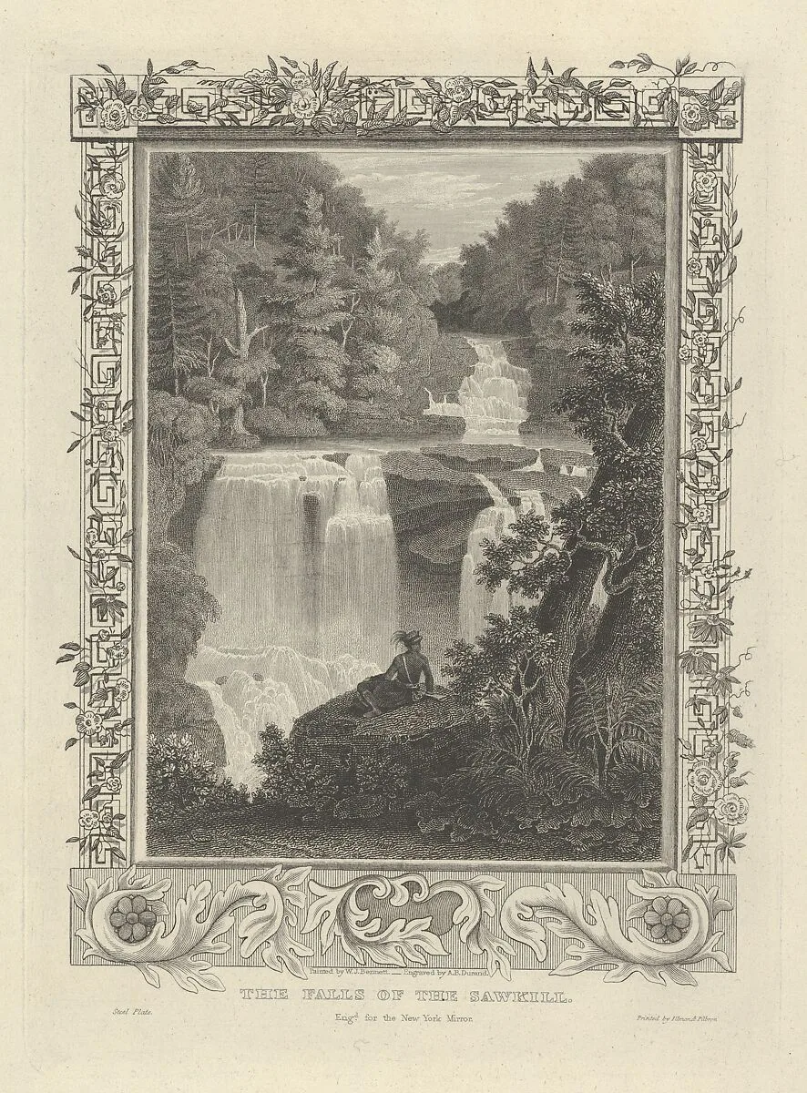 The Falls of the Sawkill — Asher Brown Durand|William James Bennett|Illman & Pilbrow
