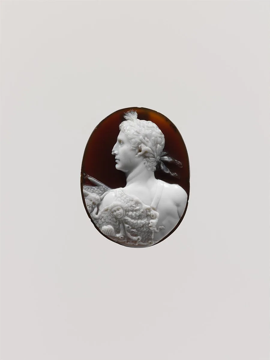 Sardonyx cameo portrait of the Emperor Augustus — Unknown