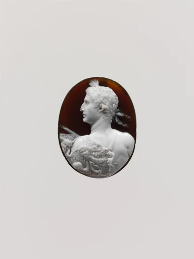 Sardonyx cameo portrait of the Emperor Augustus