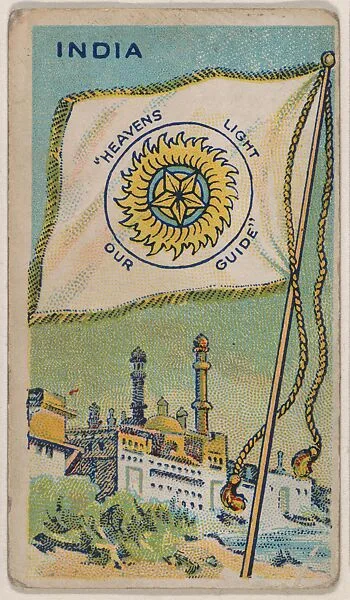 India, bakery card from the Flags series (D34), issued by the Ward-Mackey Company — Ward-Mackey Company
