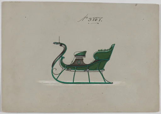 Design for 4 Seat Sleigh, no. 3868