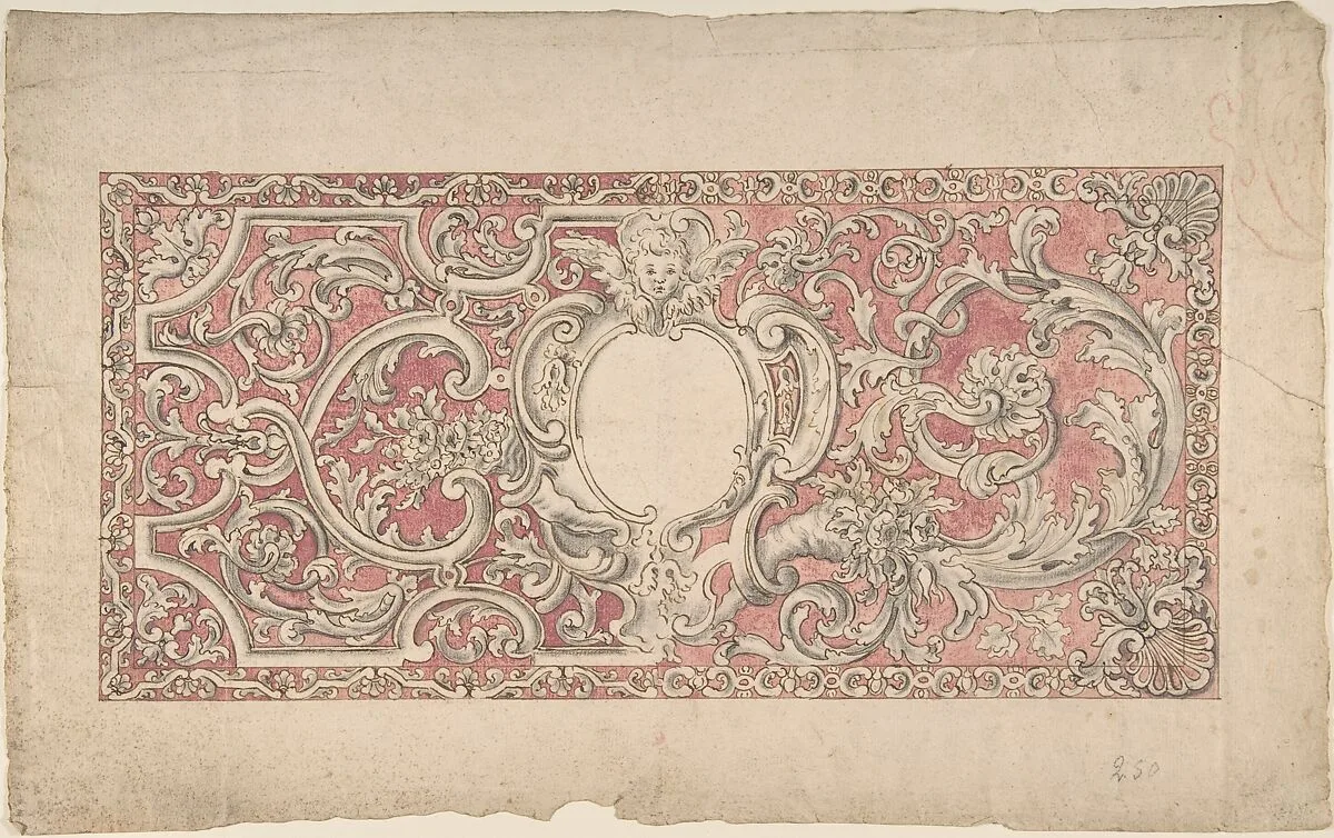 Inlaid marble altar frontal — Anonymous, Italian, 17th century