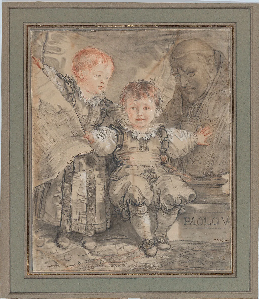 Portrait of the Princes Camillo and Francesco Borghese — Giuseppe Cades