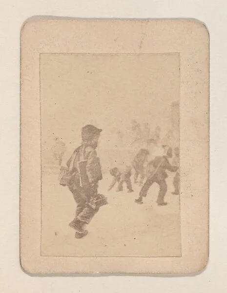 Children playing trade card (W500) — Unknown