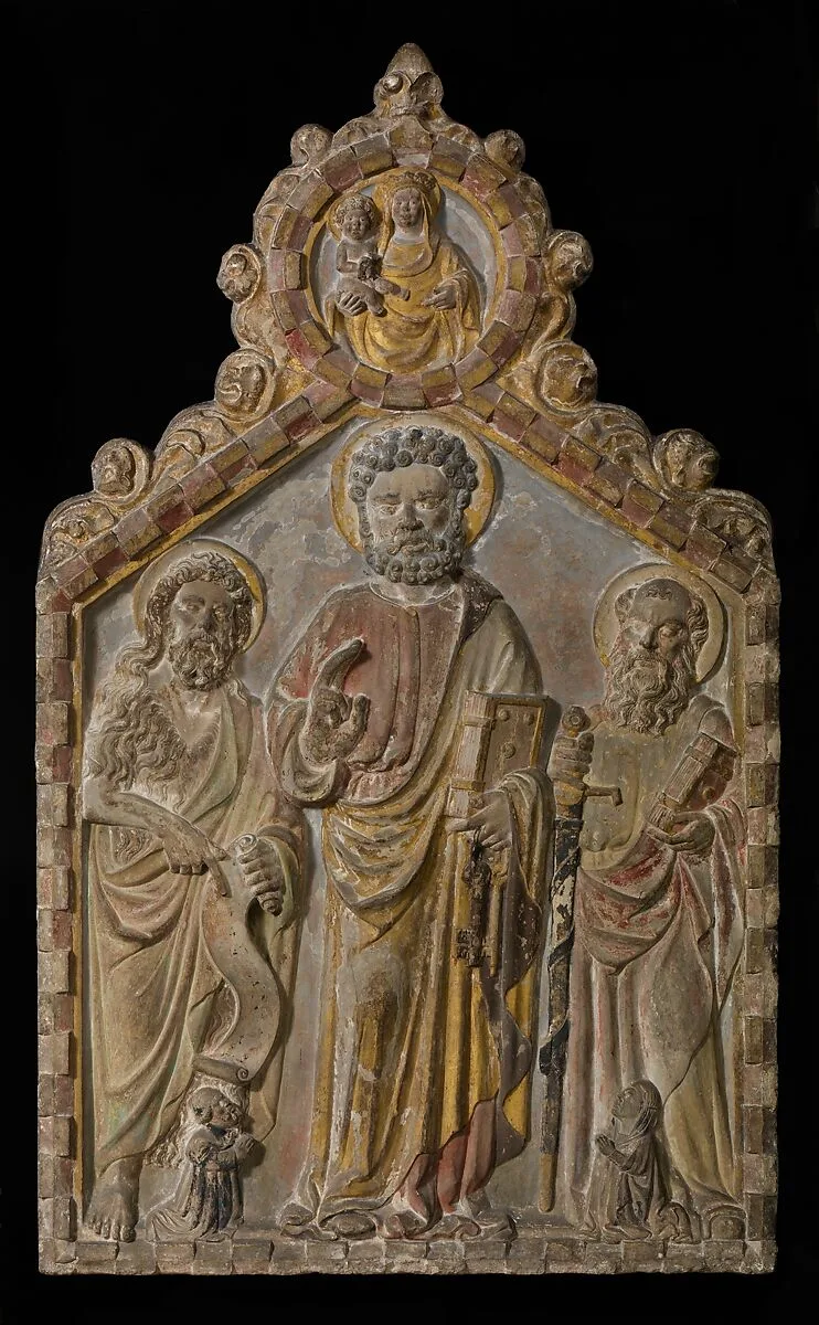 Relief Altarpiece with Saints Peter, Paul, and John the Baptist — Gerardo di Mainardo