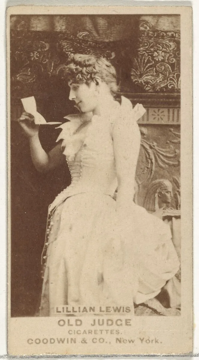 Lillian Lewis, from the Actors and Actresses series (N171) for Old Judge Cigarettes — Goodwin & Company