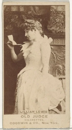Lillian Lewis, from the Actors and Actresses series (N171) for Old Judge Cigarettes