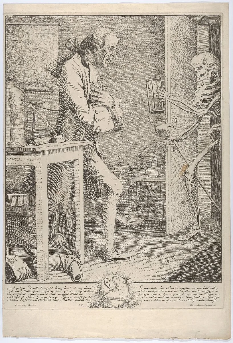 Laurence Sterne, alias Tristram Shandy: "And When Death Himself Knocked at My Door" — Thomas Patch