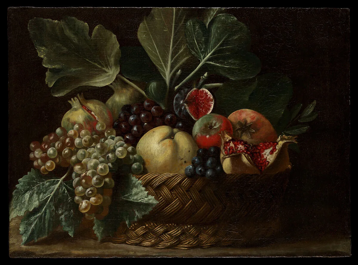 Basket of Fruit — Bartolomeo Cavarozzi|Master of the Acquavella Still Life